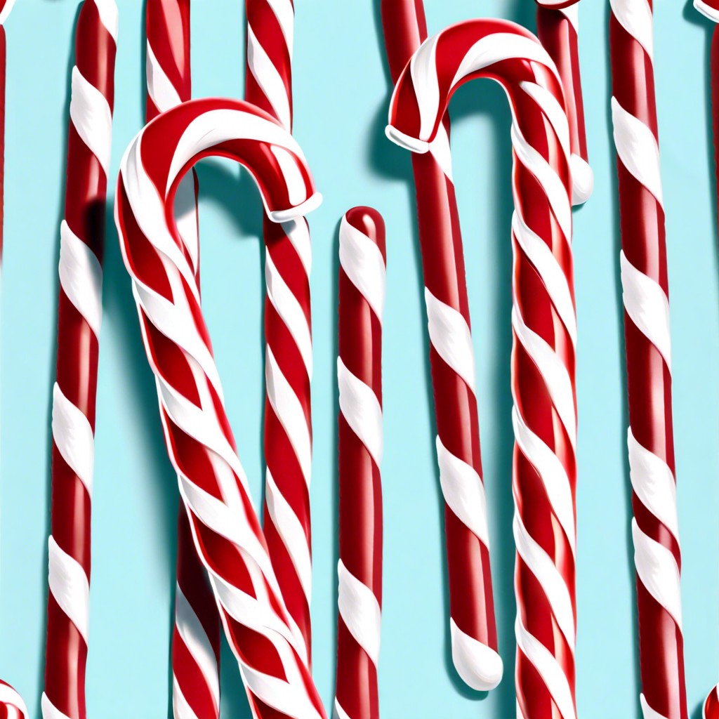 red and white candy canes