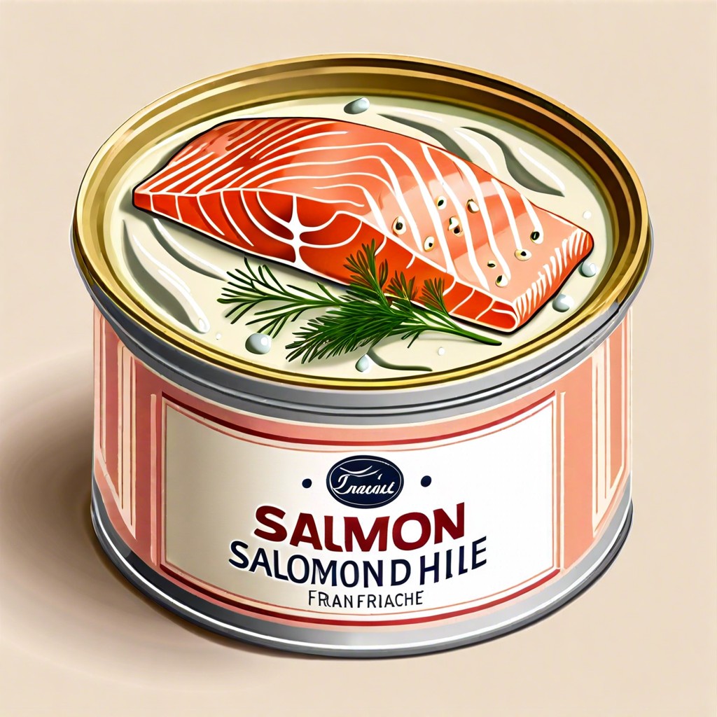 salmon with dill and creme fraiche