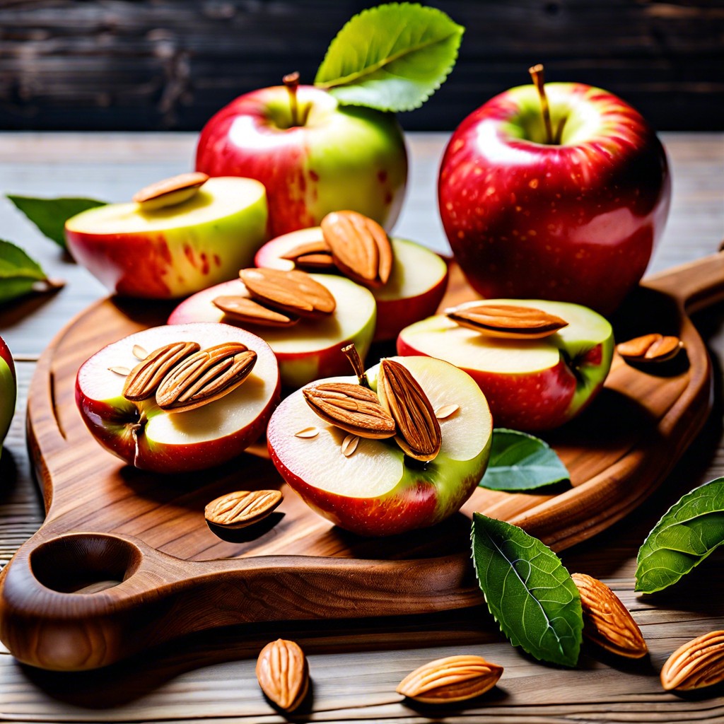 apple slices with almond butter