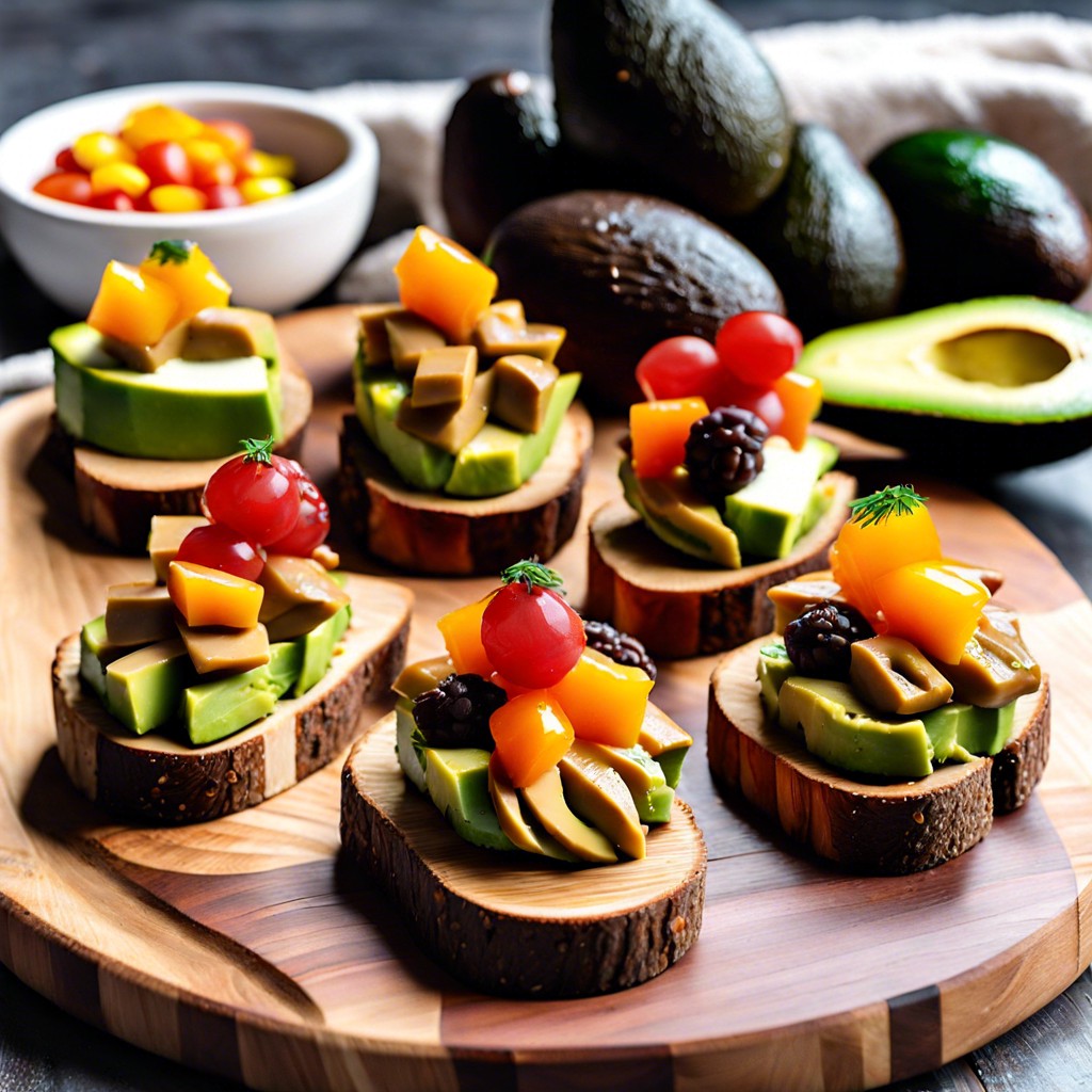 avocado toast bites