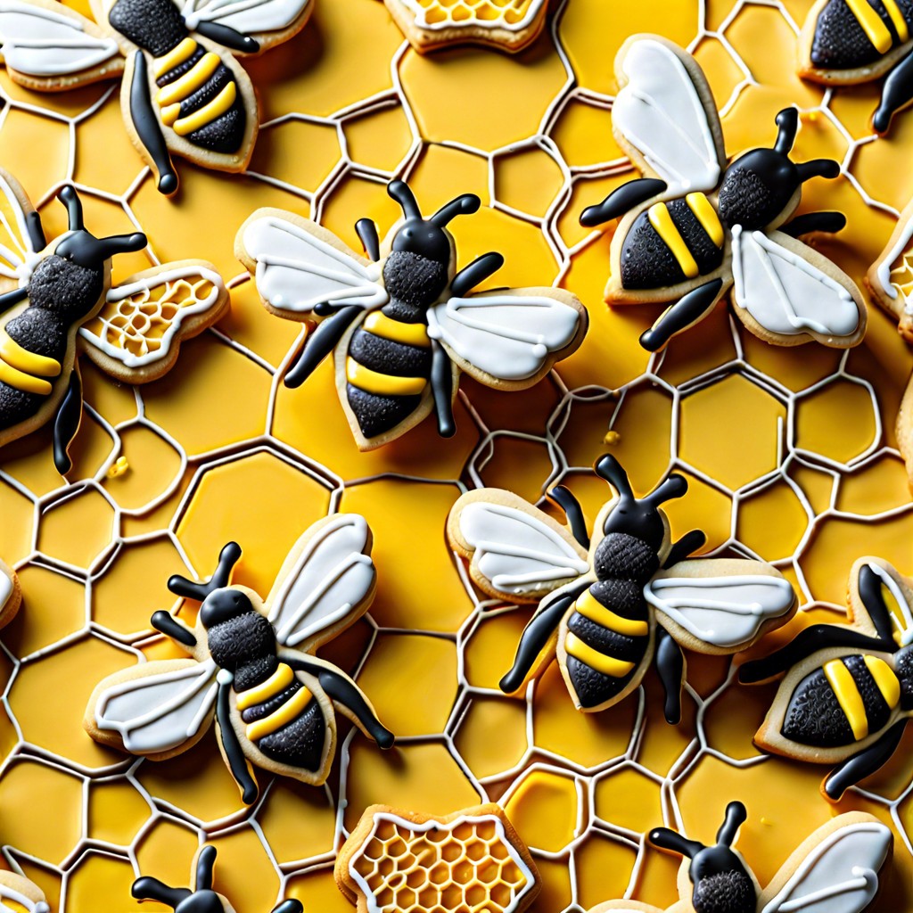 bee shaped sugar cookies