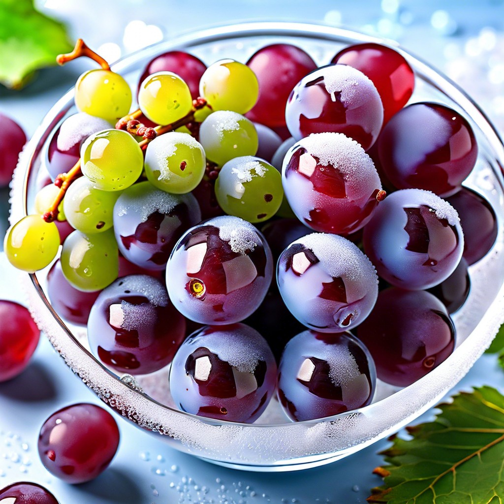 frozen grapes