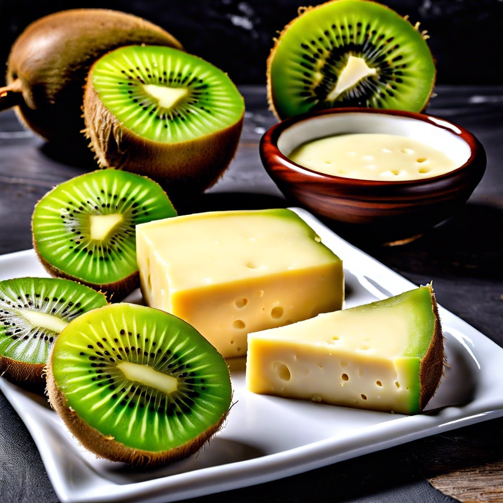 havarti with kiwi slices