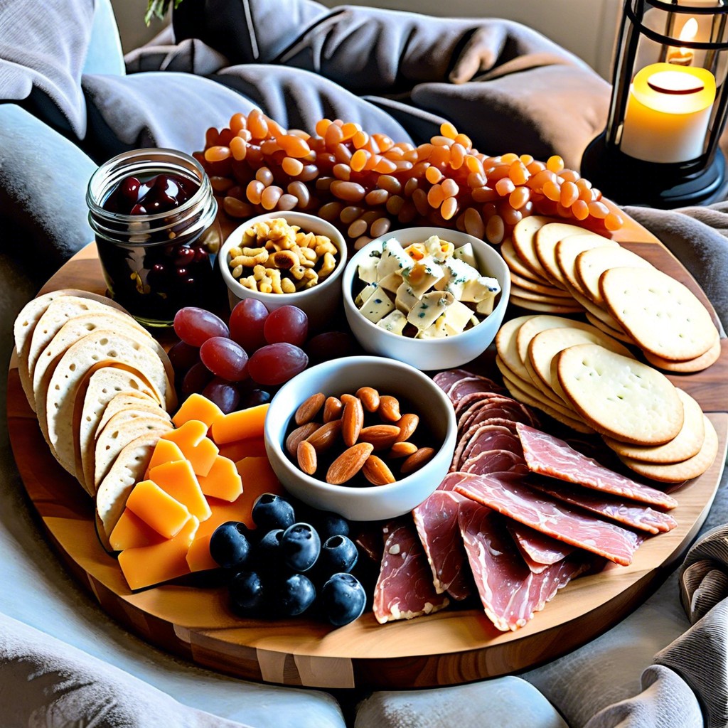 movie night snack charcuterie board