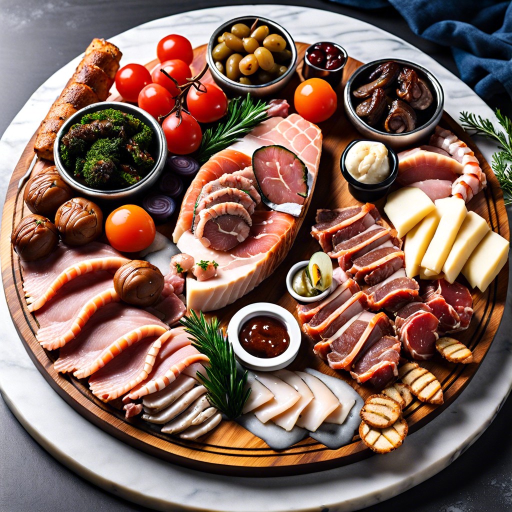 surf and turf charcuterie board