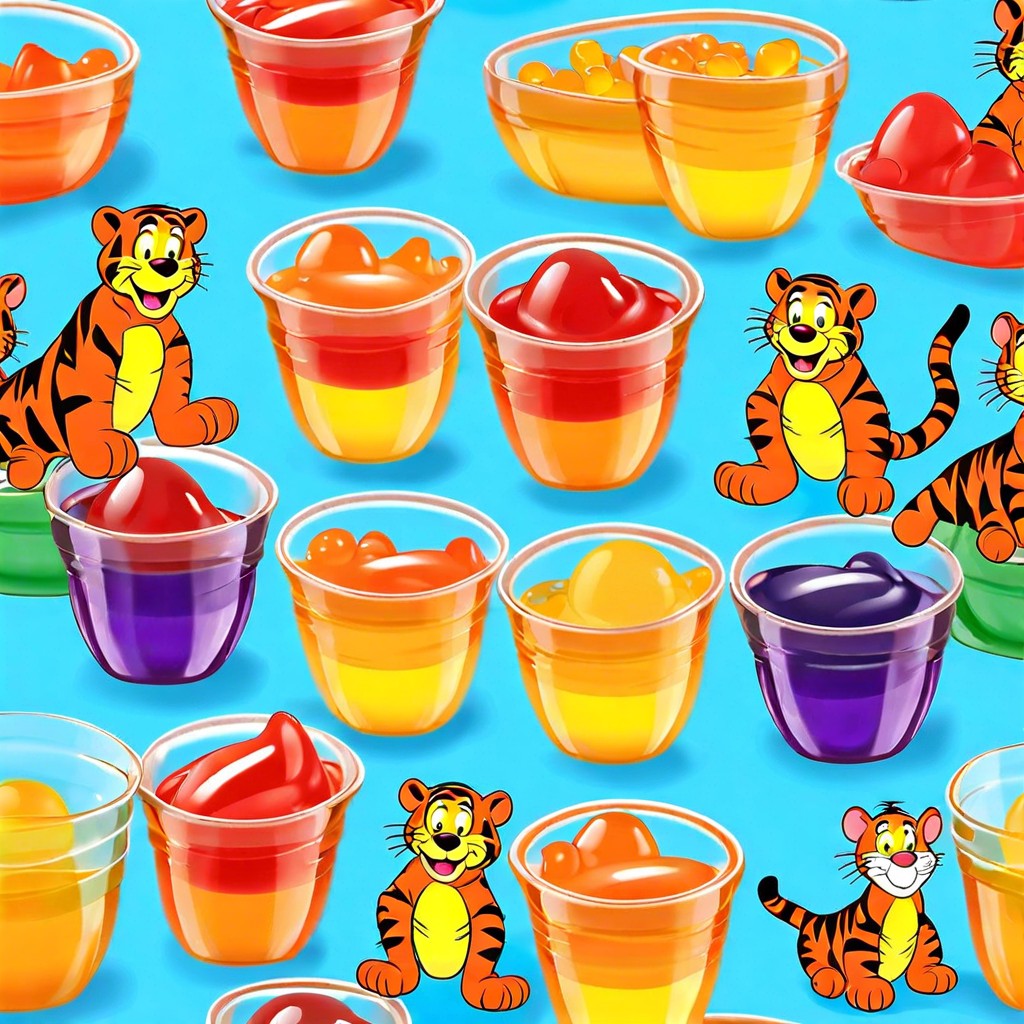 tiggers bouncy jello cups