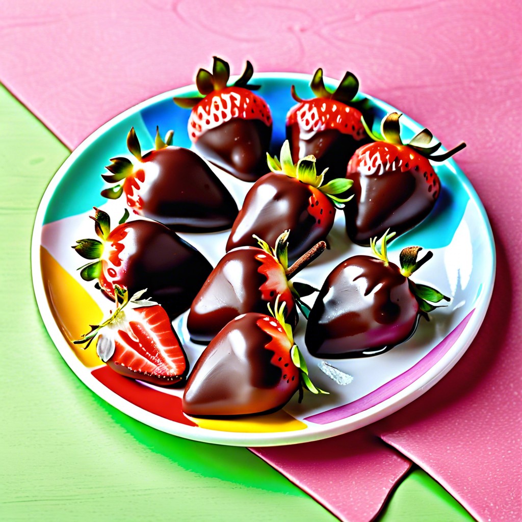 frozen chocolate dipped strawberries