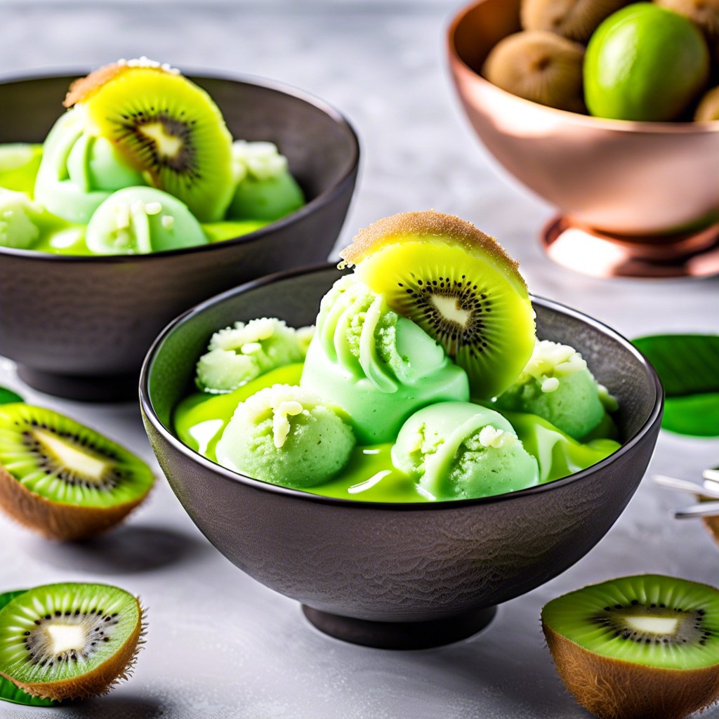 kiwi and lime sorbet