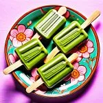 matcha green tea popsicles