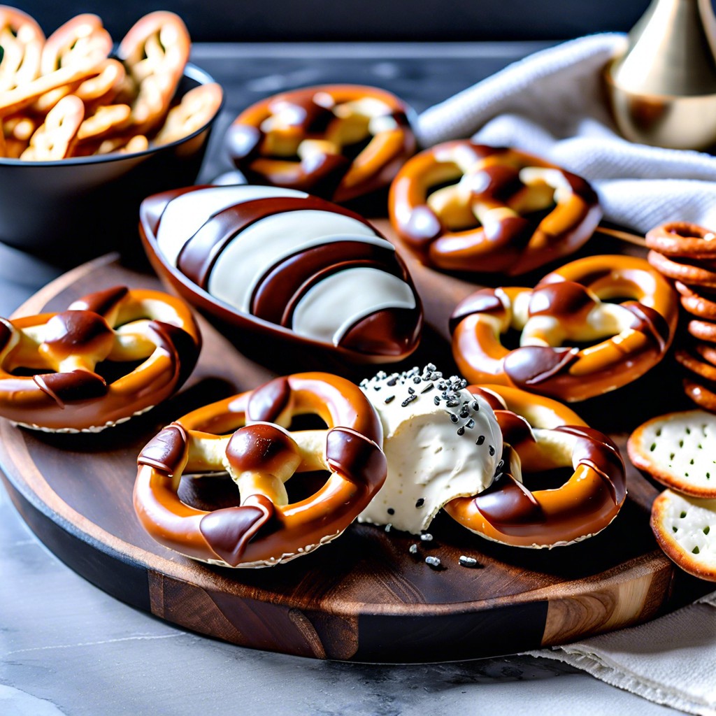 mini pretzel footballs