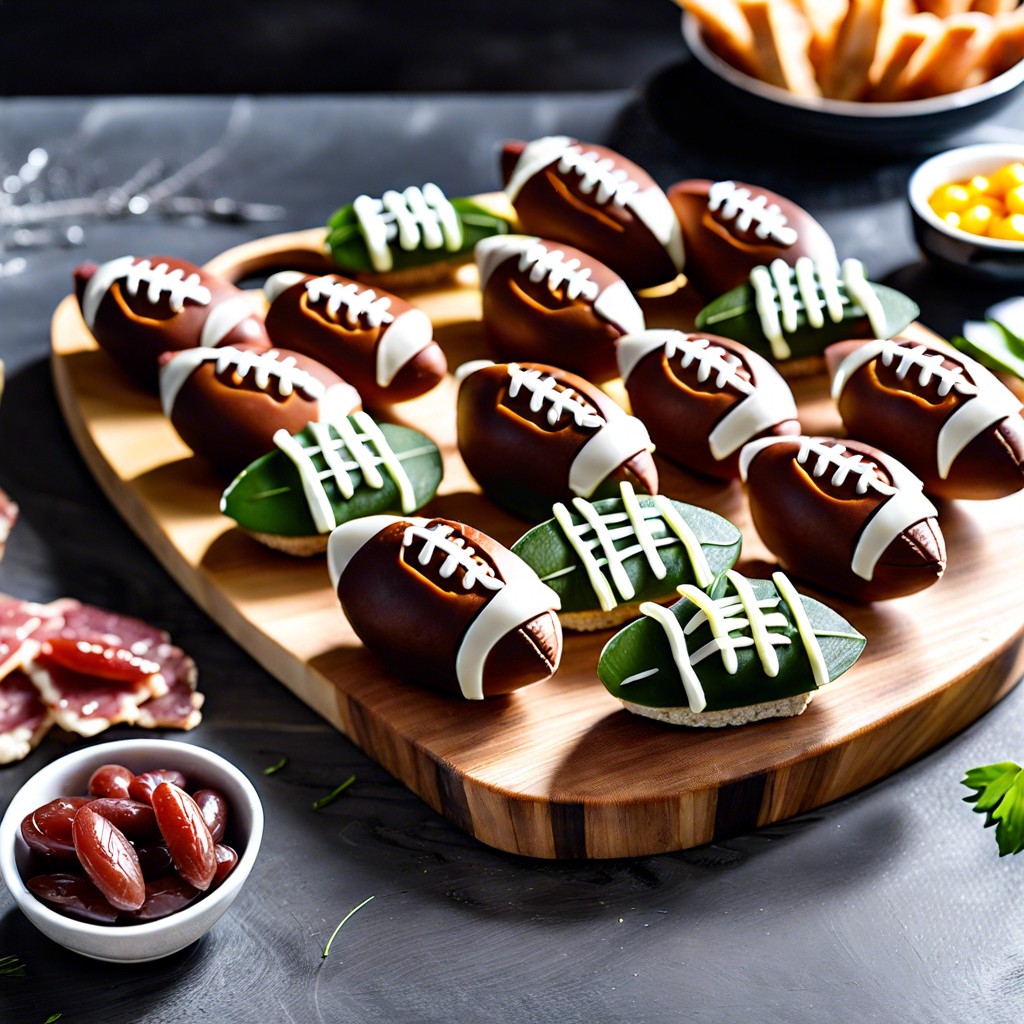 mini sandwich footballs