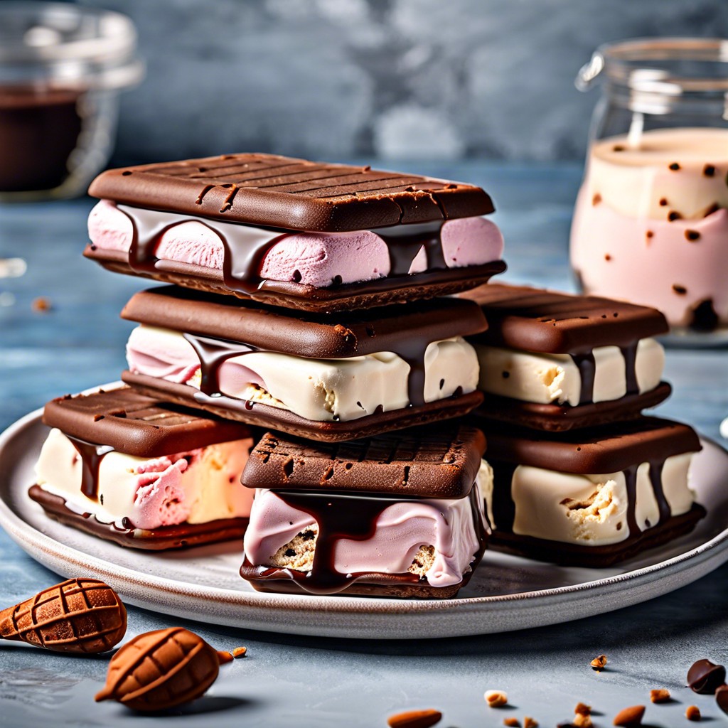 protein packed ice cream sandwiches