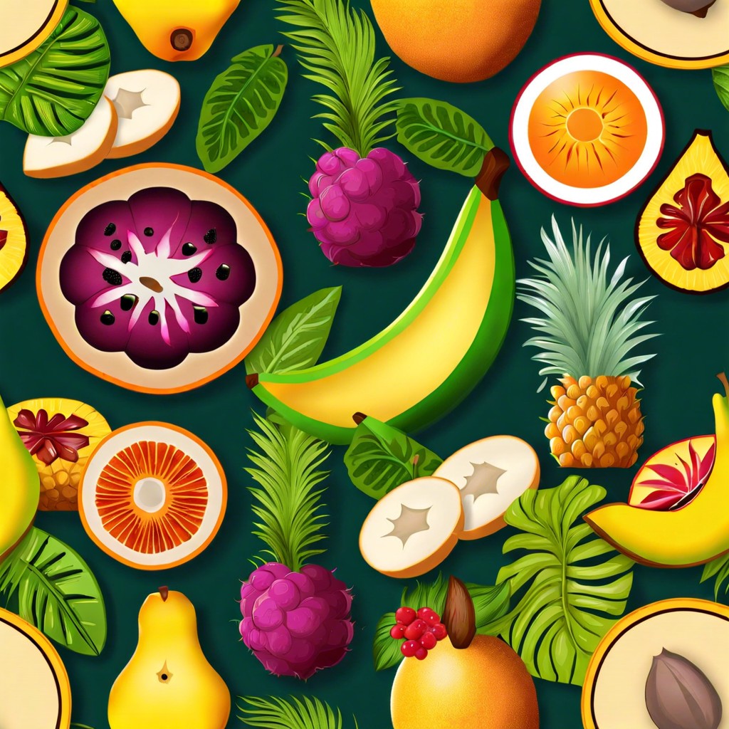 tropical fruit board